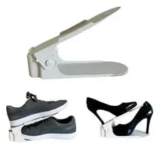Organizador de Sapatos Branco Regulagem de Altura 1 Unidade