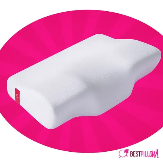Travesseiro Cervical Ortopédico Espuma NASA D40 Anatômico Médio c Capa Removível para Dor no Pescoço