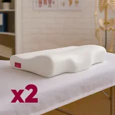 Kit 2 Travesseiro Cervical Ortopédico Dores Costas Pescoço Branco Dormir Luxo Premium - Best Pillow