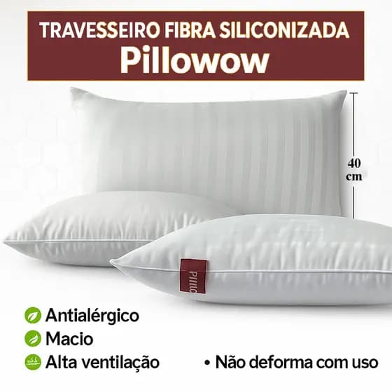 Kit 2 Travesseiros Premium Toque Pluma Fibra Siliconada Inteligente Padrao Hotel Promoção Best