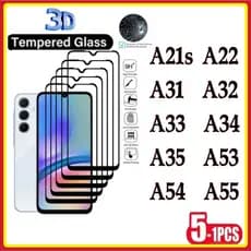 Película de Vidro Temperado 3D Samsung A21S A22 A31 A32 A33 A34 A35 A53 A54 A55