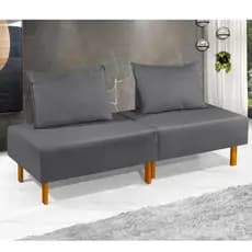 Sofá Retrátil 2 em 1 Modular Compacto P/ Salas e Áreas de Espera Portátil 1,70x60