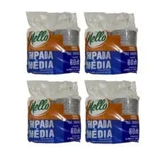 Kit 500un Formas 80ml Empada Média Alumínio Mello 5pct