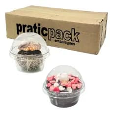 100un Mini Copinho Bolha 30ml Docinhos Praticpack Brigadeiro