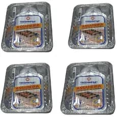 Leve 4un Assadeira C/Tampa Pet Aluminio 3,75L Thermoprat