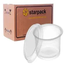 Kit 50un Embalagem Pote Redondo Starpack Doces, Mousse 110ml