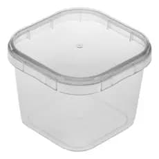 Kit 200un Pote Quadrado Lacre C/ Tampa 220ml Plastilânia Caixa