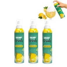 3un Espuma Spray P/ Drinks Creamy Drinks Limão Siciliano200ml