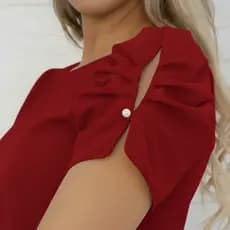 Blusa feminina manga curta casual confortável moda maior plus size tendência elegante