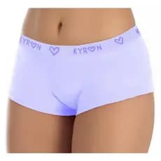 Kit 5 Calcinha Box em Microfibra Lisa Cueca Feminina Roupa Intima Shortinho feminina