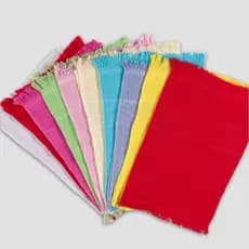 Kit 05 Toalha Social de Mão Com Franja 100% Algodão - Ideal para Bordar