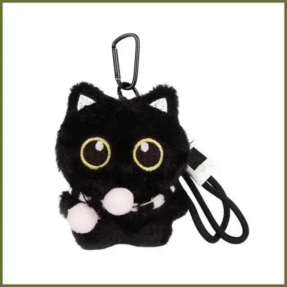 Gato Preto Bolsa Charme Bonito Saco Acessório Chaveiro Pingente Para Crianças Adultos Mochila De Viagem Deslocamento hot