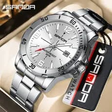 SANDA 3265 Novo Relógio Masculino À Prova D'água Com Calendário Luminoso De Quartzo-4
