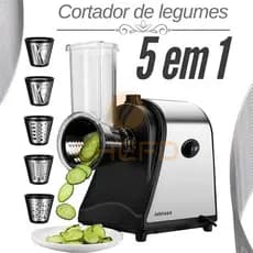 Ralador Elétrico 1000W – Perfeito para Ralar Queijos e Fatiar Legumes com Agilidade