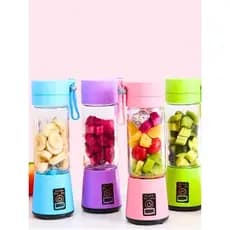 Mini Liquidificador Portátil Shake 6 Laminas + Cabo USB C/ ENVIO IMEDIATO cores aleatórias