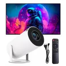 Projetor Wi-fi lançamento Portátil com Android HDMI Smart Cinema Hy300 4k HD