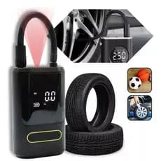 Mini Compressor de Ar Portatil Recarregavél Digital USB Calibrador Pneu Envio Imediato