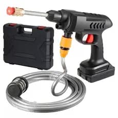 Lavadora Jato Alta Pressão Portátil Recarregável Sem Fio Cor Preto Frequência 60hz 110v/220v