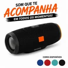 Caixa De Som Bluetooth Caixinha Potente e Portátil Com Entrada Pendrive Rádio FM Sd