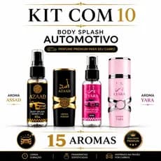 Kit 10 Body Splash Automotivo 40ml, Pode Escolher,  Perfumes para Carro Longa Duração| Ideal Revenda