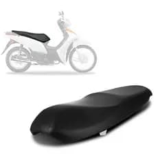 Banco Completo Modelo Original Pro Tork Honda Biz 1998 até 2005 Emborrachado Preto