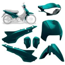 PROMO RELAMPAGO Kit Carenagem Biz 100 1998 2000 2001 2002 2003 2004 2005 ProTork Envernizadas +NFE