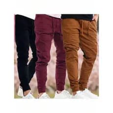 Kit 3 Calça Jogger jeans Masculina Calças Jeans Sarja Preto Masculina Jogger Punho Elastico