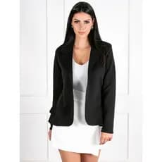 Blazer Neoprene Casaquinho Social-preto