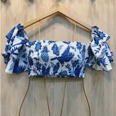 Blusa feminina top cropped