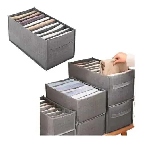 Kit 5/10/15/20 Organizador de gavetas jeans dobráveis/Roupas de malha e economia no guarda roupa