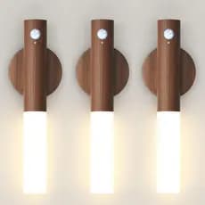 luminária Noturna Inteligente com Indução Corporal, Luzes Noturnas com Sensor de Movimento LED Recarregável
