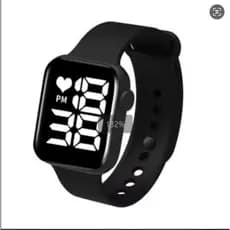 Relógios Led Digital Quadrado Feminino Digital Aprova Agua Led c95