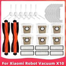 Para Xiaomi Robot Vacuum X10 B102GL Robô Aspirador Acessórios Escova Lateral Principal Filtro Saco de pó Esfregão