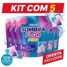 Sabão Cápsula Detergente Lava Roupas 5em1 pods 24 Cápsulas