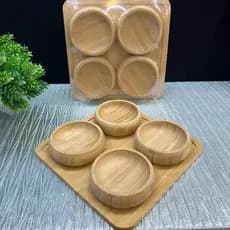 kit petisqueira de bambu - bandeja de bambu Cozinha - Servir Petiscos