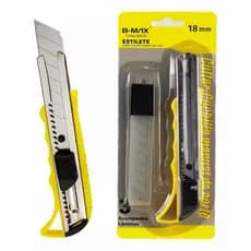 Kit 2/5/8/10 Estiletes 18mm  com Lâminas Profissional Retrátil Resistente