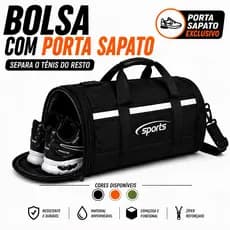 Bolsa Academia Porta Sapato Reforçada