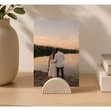 Porta Retrato | Porta Fotos Decorativo Minimalista | Suporte para Fotos Arcos Extrudados