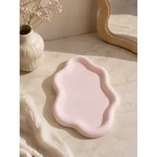 Bandeja Decorativa de Mesa Minimalista Rosa | Porta Joias | Porta Chaves | Porta Treco