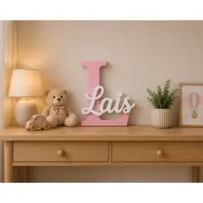 Letreiro Nome Personalizado 3D | Placa Decorativa| Presente Chá Revelação de Bebê| Decoração Quarto Infantil Maternidade