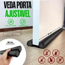 Veda Porta Ajustável 80cm Impermeável | Escolha: 1 Unidade ou Kit com 2 Unidades