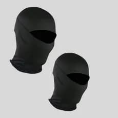 Kit 2 ou 1 Touca Ninja Balaclava Toca UV+50 Proteção Solar Térmica Motoqueiro Motoboy touca preta