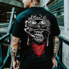 Camisa Camiseta Camisa Oversized Estampa  Camiseta Street Extragrande Verão Desenhos Algodão Confortavel Confortavel