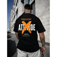 Camisa Camiseta Streetwear Atitude Estampada Camiseta Motivated Oversized Algodão Confortavel