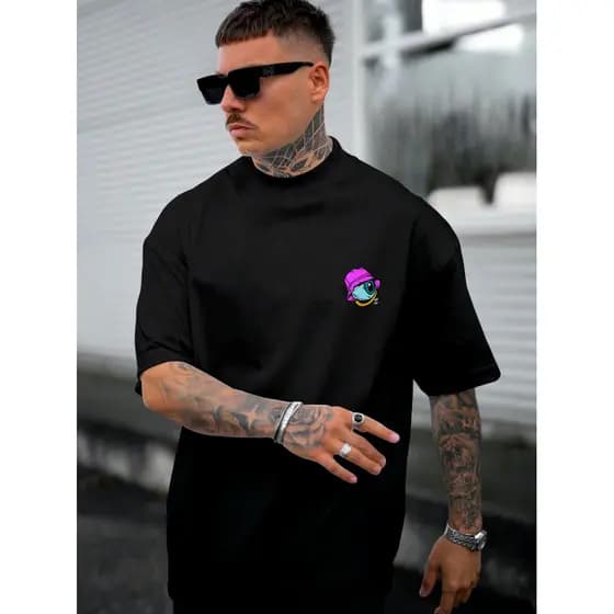 Camisa Camiseta Oversized Streetwear T Shirt Unissex Tumblr Style Urban Eye Confortavel