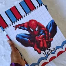 Caderno Brochura personalizado Homem Aranha Grande A4 / Capa dura