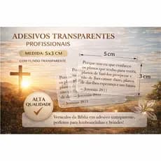 Adesivos Personalizados com Versículos Bíblicos Decoração para Batismo Lembrancinhas Velas Aromáticas e Casamento