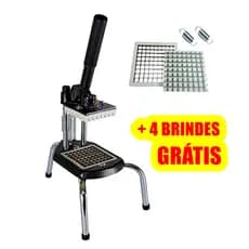 Picador Cabrita Manual Reforçado e Cortador de Legumes Batata Palito Tomates Frutas Embutidos Industrial Profissional