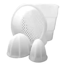 Copo Grande + Peneira Grande + Carambolas Castanhas para Extrator Espremedor De Suco Itafera Metal de 1,40L