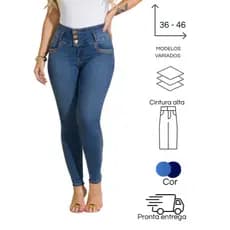 Calças Jeans Feminina adulto,skinny , Produto NOVO Promoção, LEIA DESCRIÇÃO, Cintura Alta, Promoção, Tecido Confortável